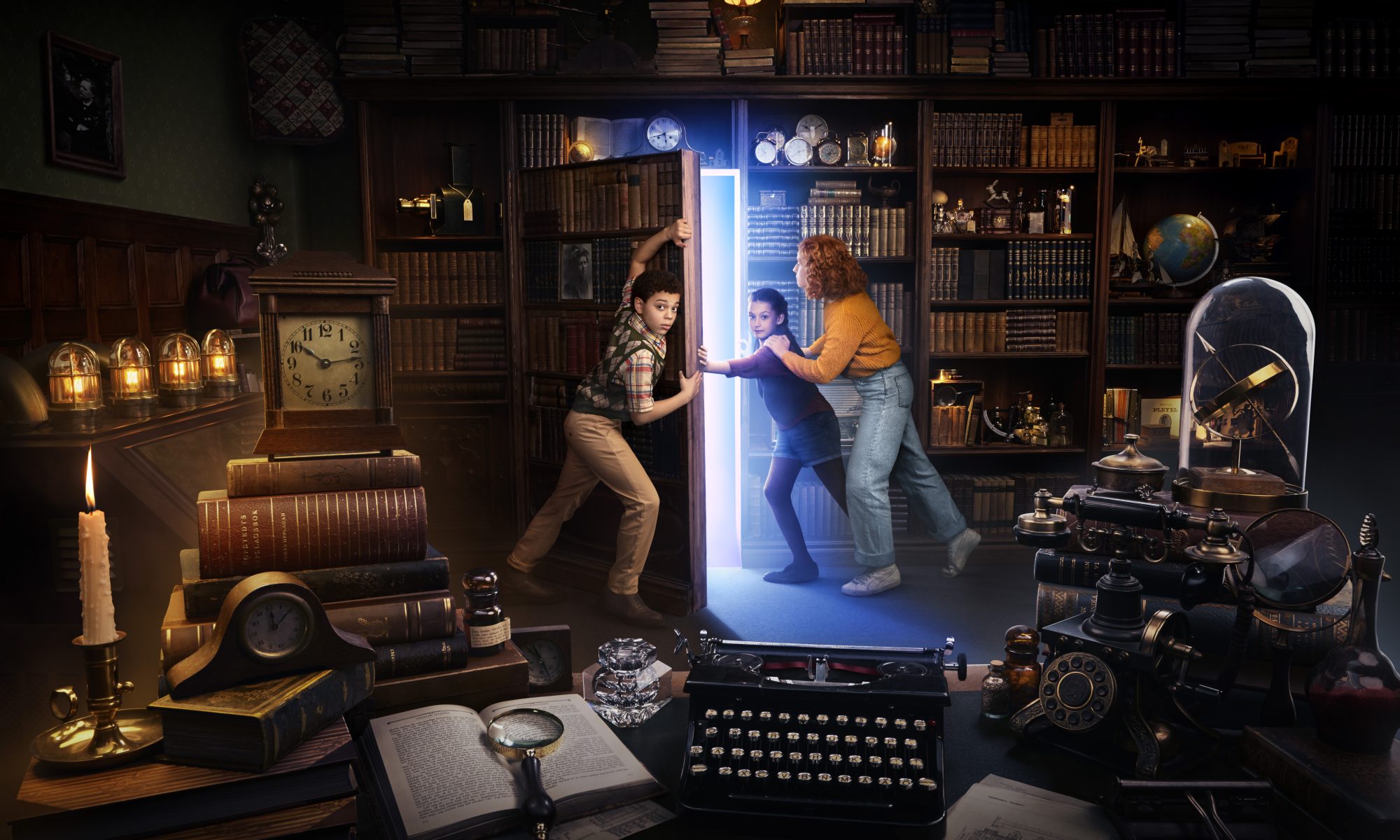 Barn redo att utforska Tidsvalvet på Nordiska Museet